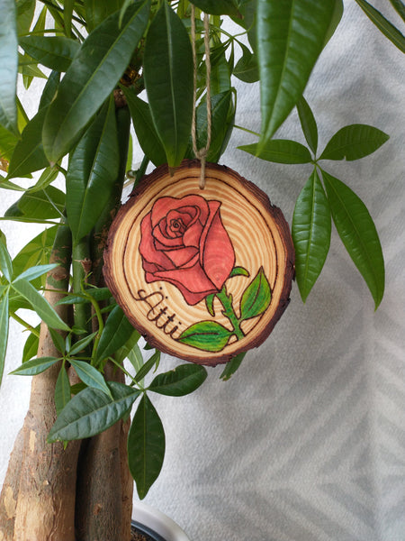 General Custom Order -  Wood Slice Ornament