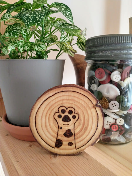Cat Paws - Wood Slice Coasters
