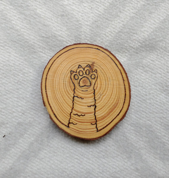 Cat Paws - Wood Slice Coasters