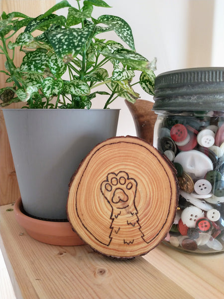 Cat Paws - Wood Slice Coasters