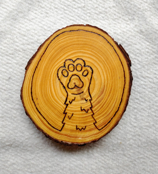 Cat Paws - Wood Slice Coasters