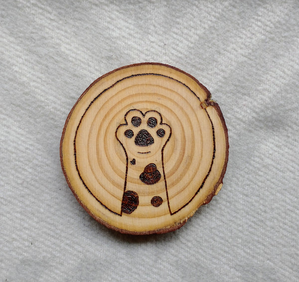 Cat Paws - Wood Slice Coasters