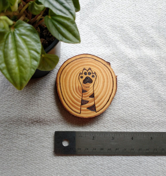 Cat Paws - Wood Slice Coasters