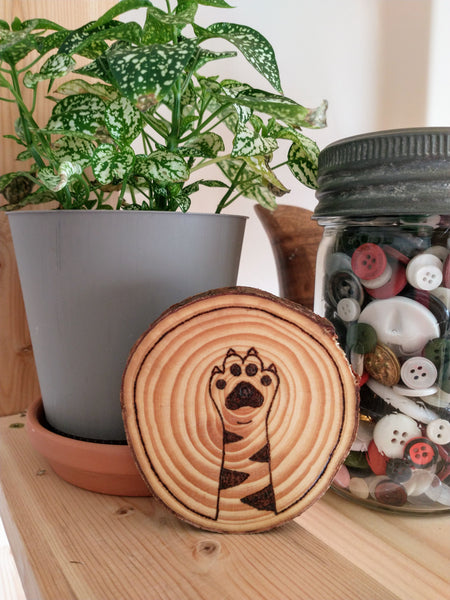 Cat Paws - Wood Slice Coasters