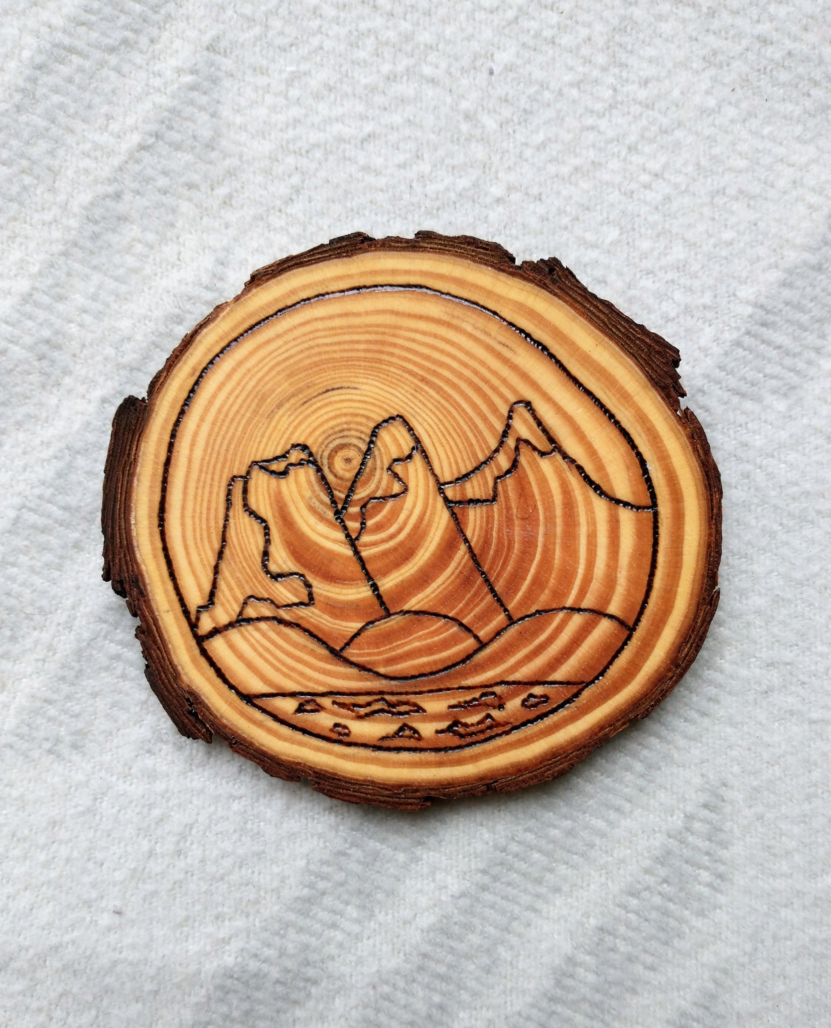 The Three Sisters - Natural - Wood Slice Ornament