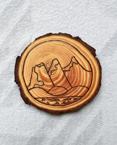 The Three Sisters - Natural - Wood Slice Ornament