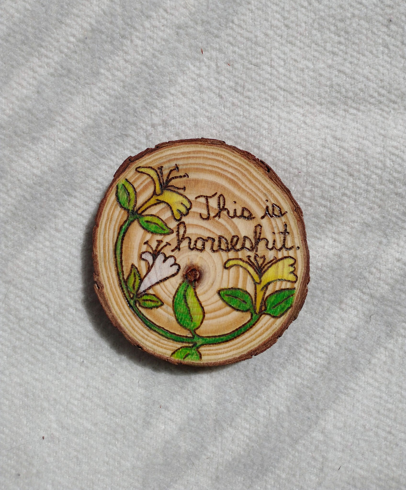 This is Horseshit. - Wood Slice Ornament